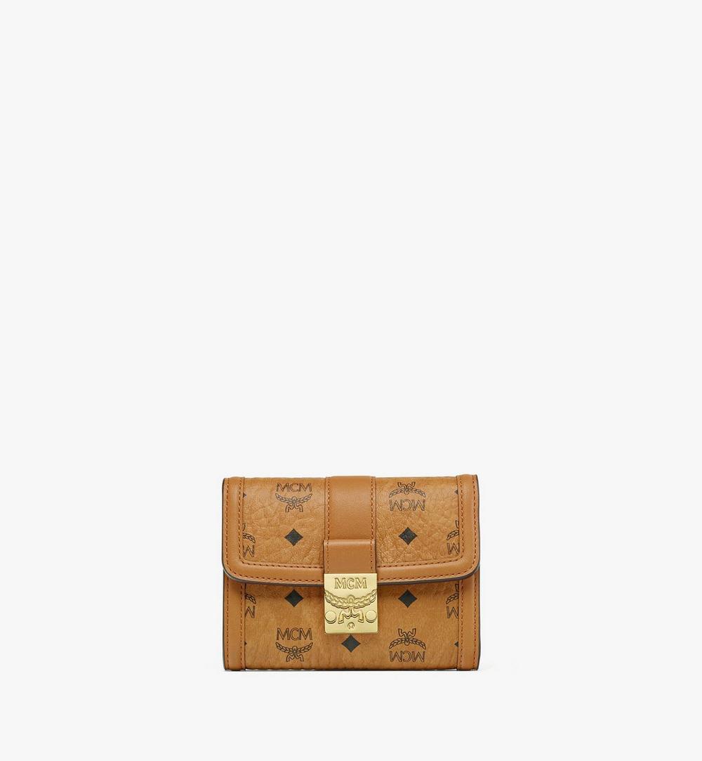 MYSESXT01CO001-Tracy Trifold Wallet in Visetos|COGNAC