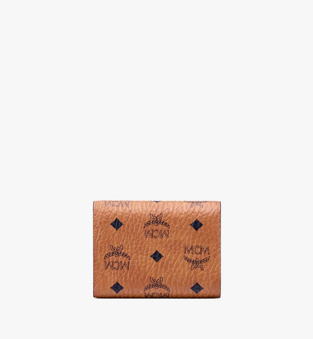 MYSAAPA02CO001-Tracy Trifold Wallet in Visetos|COGNAC