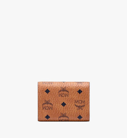 MYSAAPA02CO001-Tracy Trifold Wallet in Visetos|COGNAC
