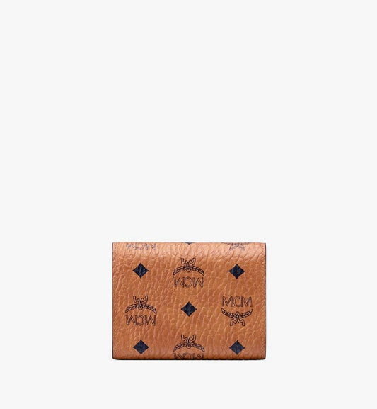 MYSAAPA02CO001-Tracy Trifold Wallet in Visetos|COGNAC