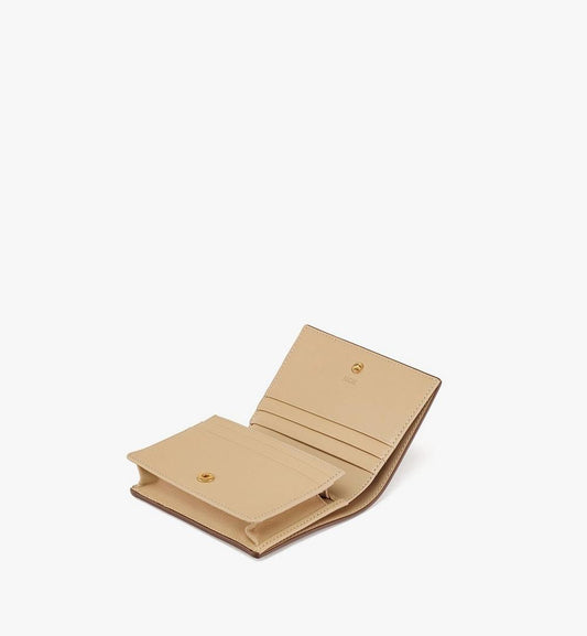 MYSDSXT01I8001-Tracy Wallet in Visetos|BEIGE + BLACK