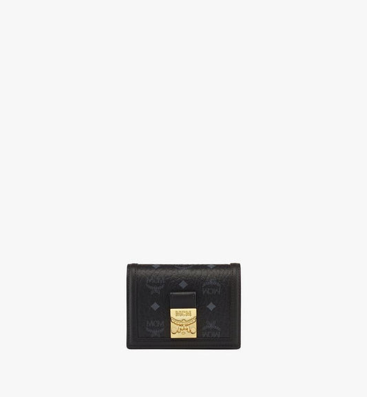 MYSDSXT01BK001-Tracy Wallet in Visetos|BLACK