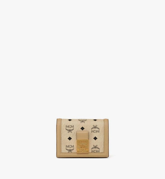 MYSDSXT01I8001-Tracy Wallet in Visetos|BEIGE + BLACK