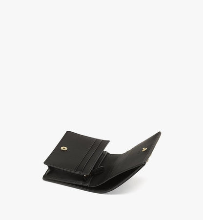 MYSDSXT01BK001-Tracy Wallet in Visetos|BLACK