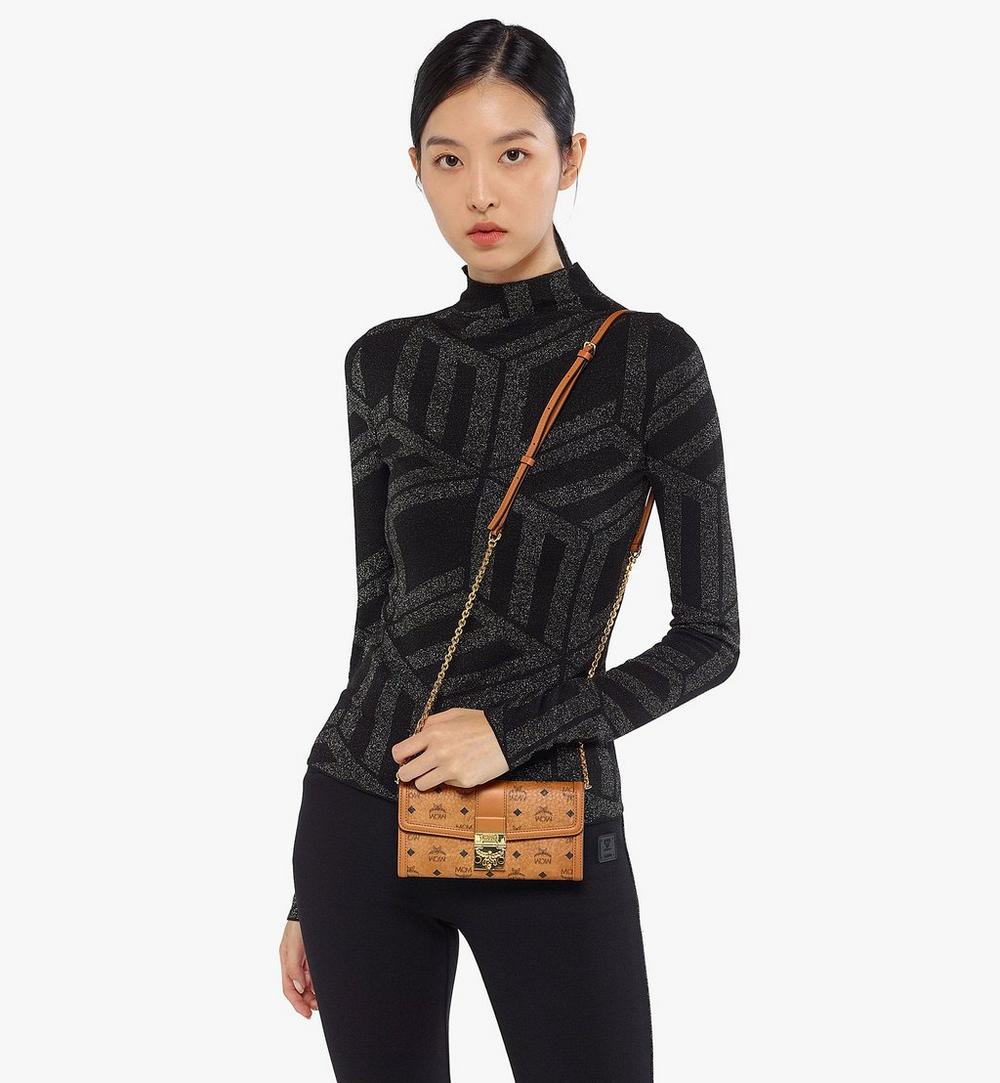 MYLESXT02CO001-Tracy Wallet on Chain in Visetos|COGNAC / BLACK