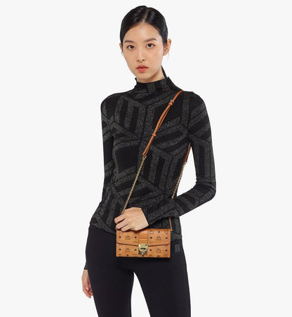 MYLESXT02CO001-Tracy Wallet on Chain in Visetos|COGNAC / BLACK
