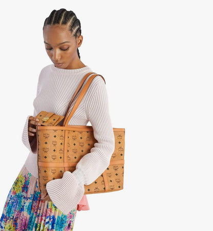 MYABSPA07CO001-Tracy Zip Card Case in Visetos|COGNAC