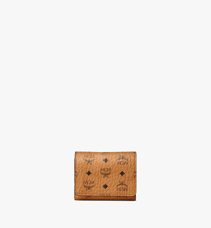 MYSBSVI01CO001-Trifold Wallet in Visetos Original|COGNAC