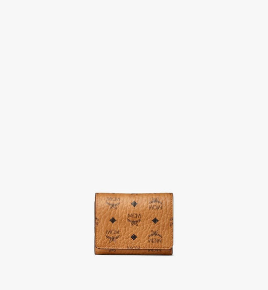 MYSBSVI01CO001-Trifold Wallet in Visetos Original|COGNAC