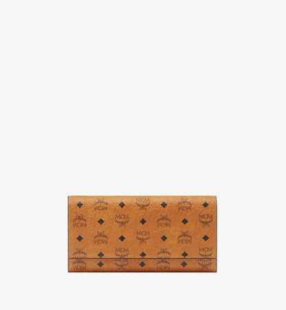 MYLAAVI01CO001-Trifold Wallet in Visetos Original|COGNAC