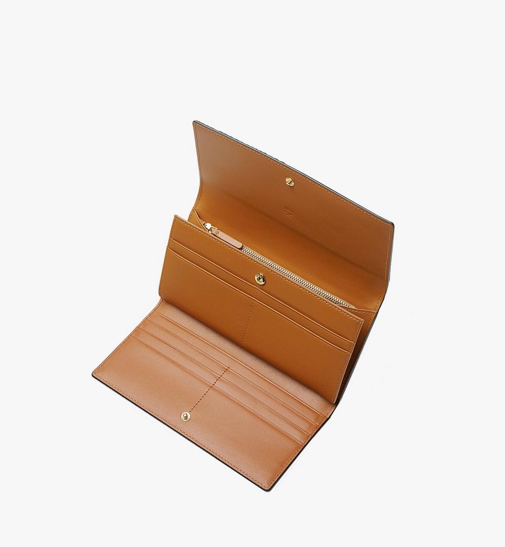 MYLAAVI01CO001-Trifold Wallet in Visetos Original|COGNAC