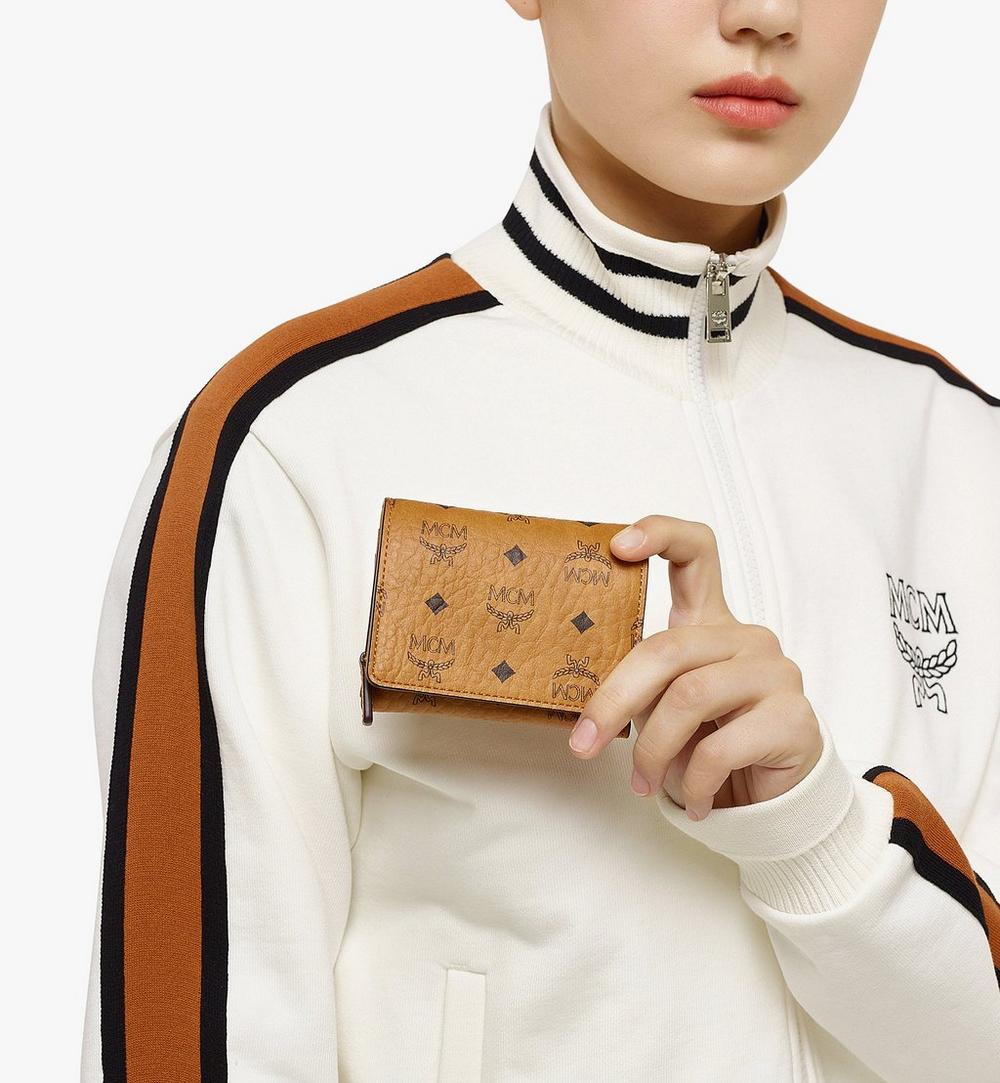 MYSBSVI01CO001-Trifold Wallet in Visetos Original|COGNAC