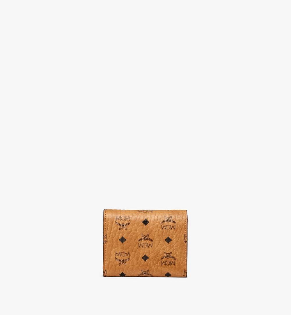 MYSBSVI01CO001-Trifold Wallet in Visetos Original|COGNAC