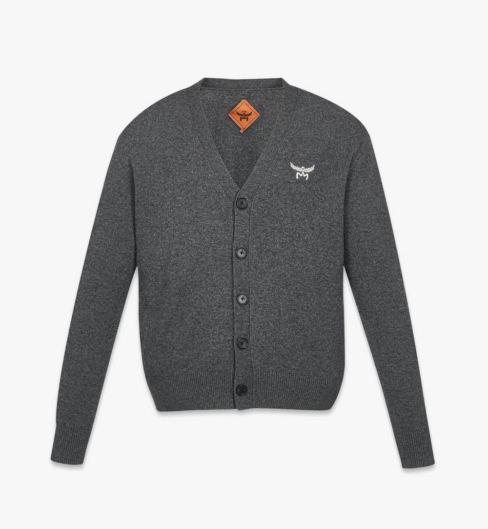 MHDESMM01ED00L-U MCM COL KNIT CARDIGAN ED, LARGE|DARK GREY