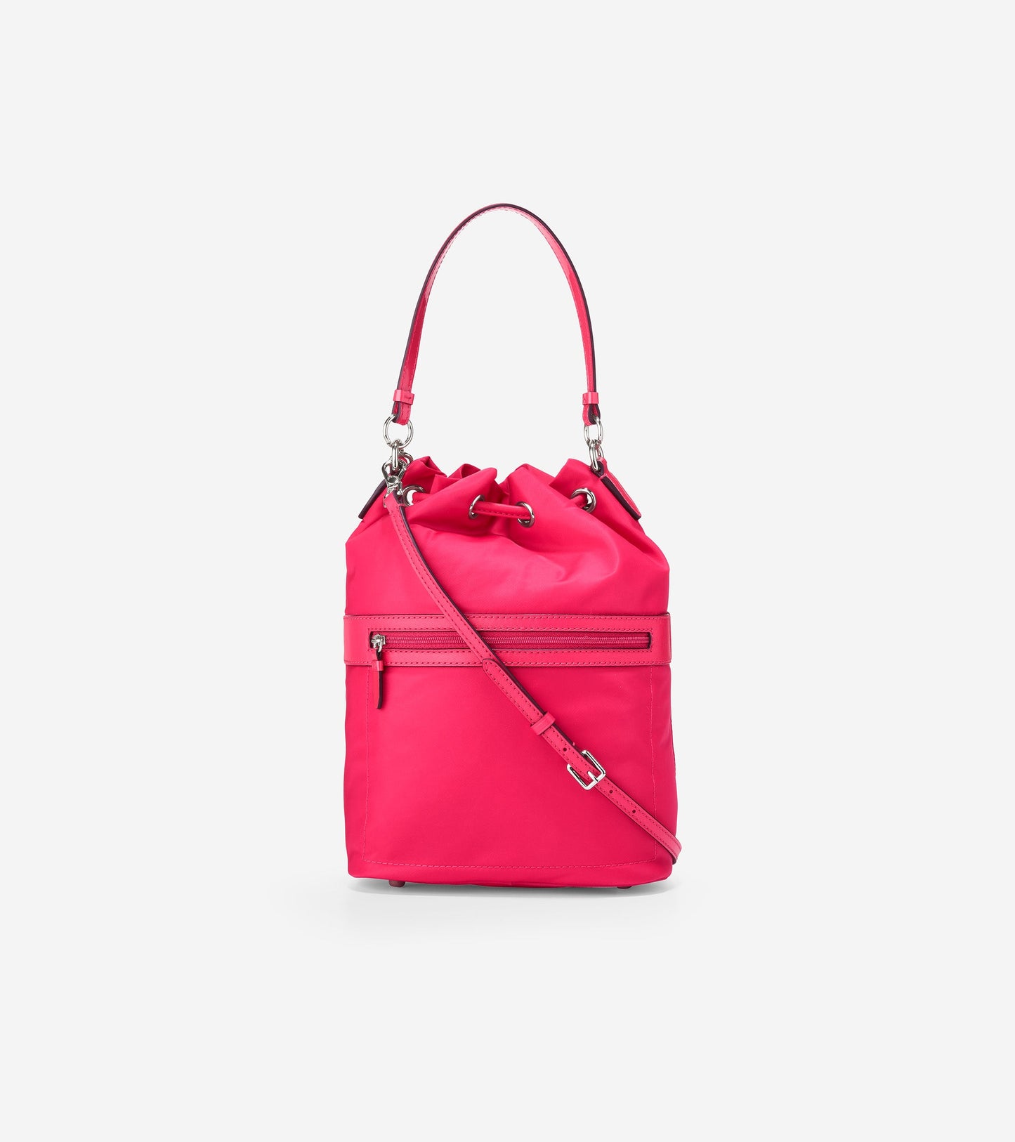 ColeHaan-Nylon Drawstring Crossbody-u05146-Bright Berry