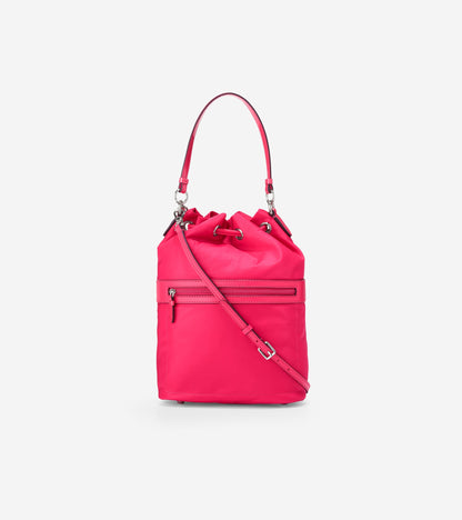 ColeHaan-Nylon Drawstring Crossbody-u05146-Bright Berry