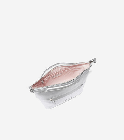 U06450-Astoria Duffle Crossbody-Silver