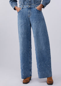medium wash denim