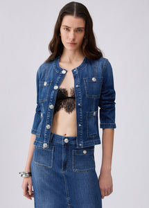 dark blue denim