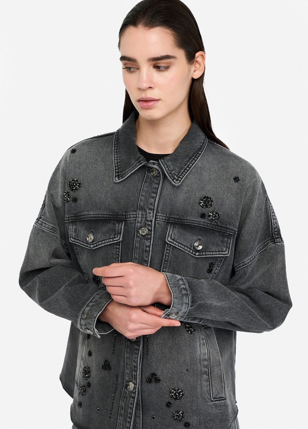UF5111D485487455XS-black denim