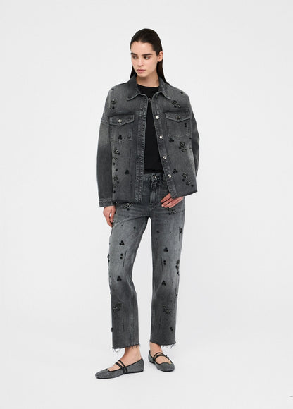 UF5111D485487455XS-black denim