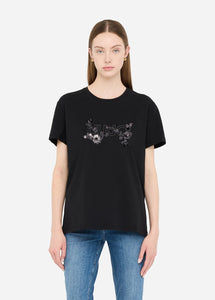black/floral