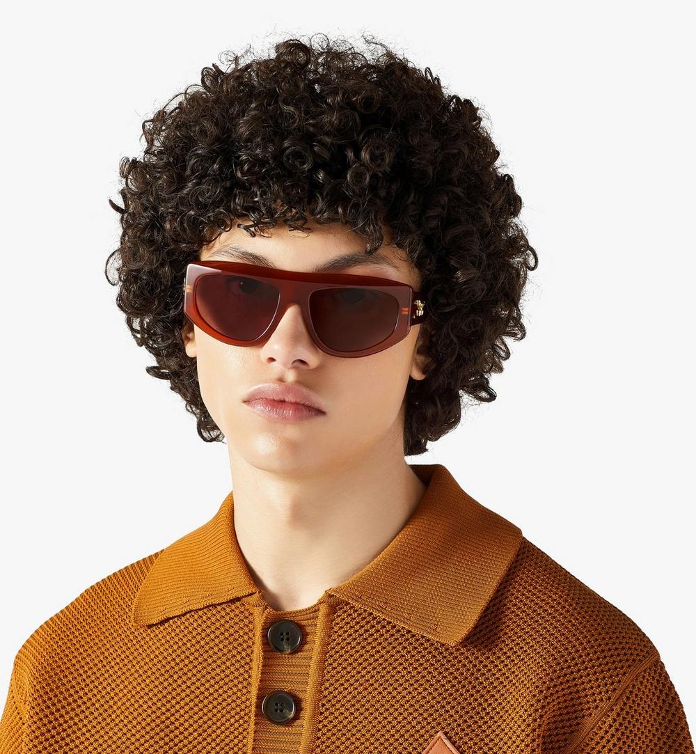 MEGESMM02CR001-Unisex Square Sunglasses|CARAMEL