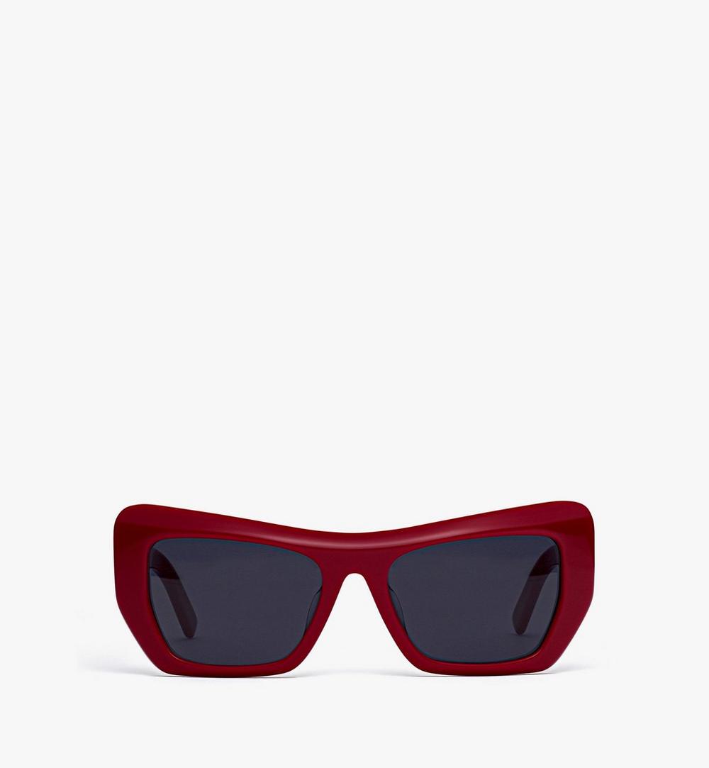 MEGESMM04RE001-Unisex Square Sunglasses|RED