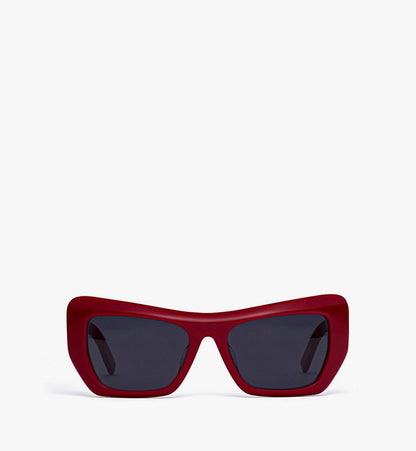 MEGESMM04RE001-Unisex Square Sunglasses|RED