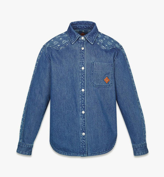 MFHFAMM01HD040-W MCM COL JQD MIX DENIM SHIRT HD, 040|DENIM BLUE