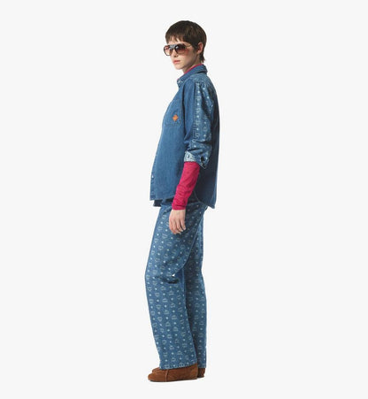 MFHFAMM01HD040-W MCM COL JQD MIX DENIM SHIRT HD, 040|DENIM BLUE