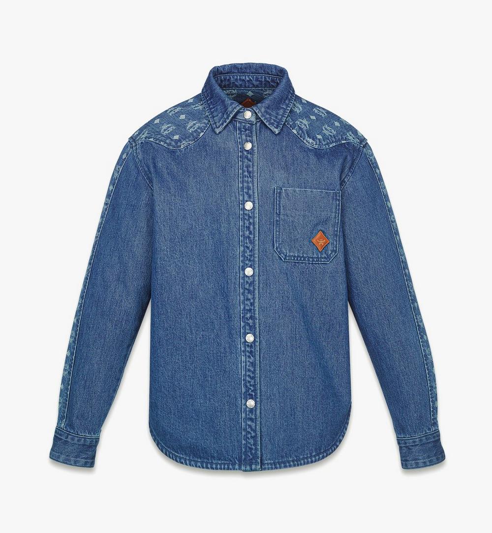 W Mcm Col Jqd Mix Denim Shirt Hd, 040