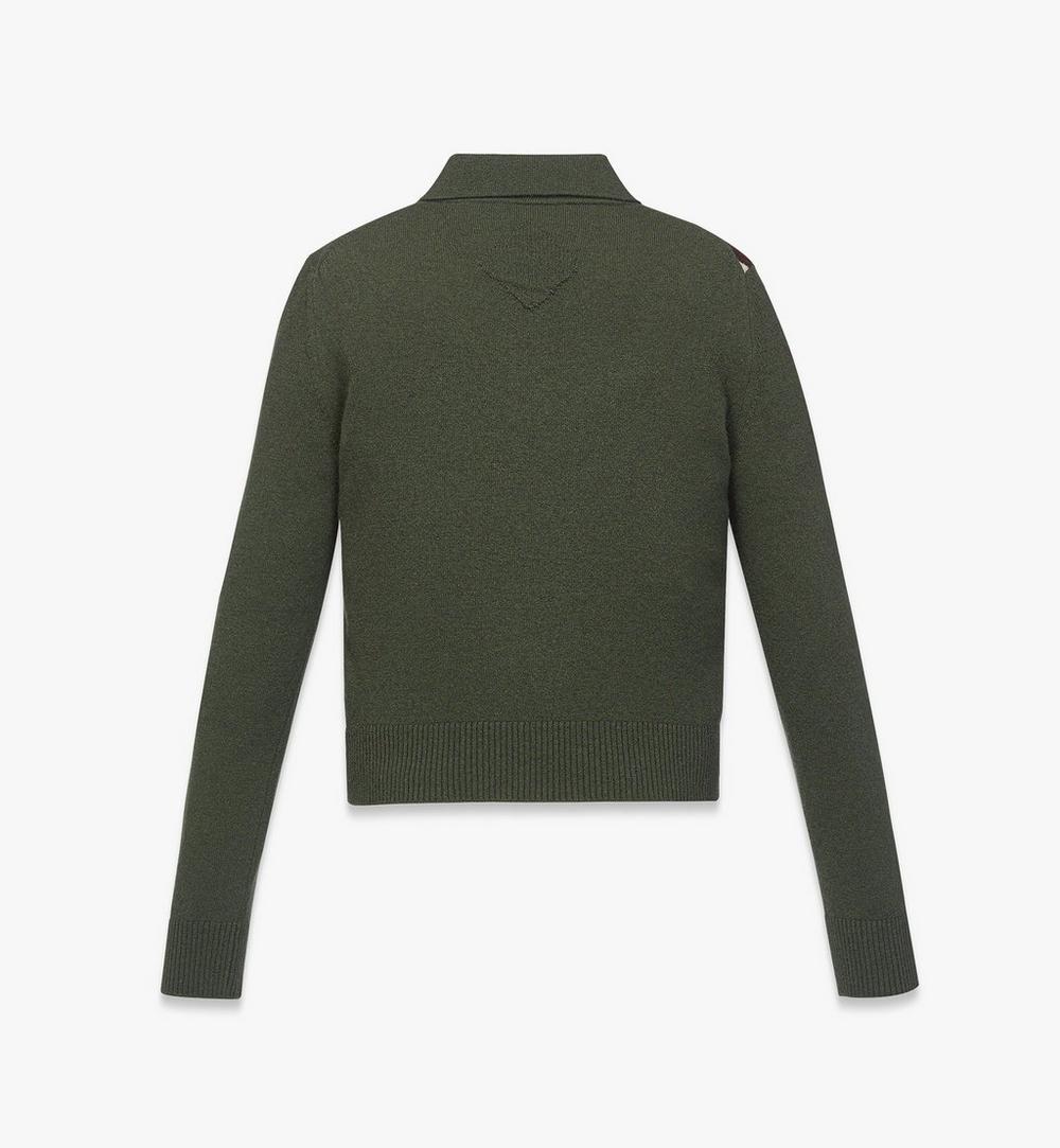 MFEFAMM01K800M-W MCM COL KNIT JQD KNIT POLO K8, MEDIUM|