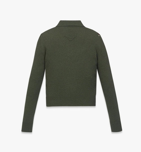 MFEFAMM01K800M-W MCM COL KNIT JQD KNIT POLO K8, MEDIUM|