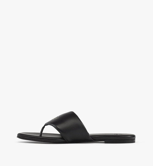 MESFSMM05BK037-W MCM COL LTHR FLAT SANDALS BK, 037|BLACK