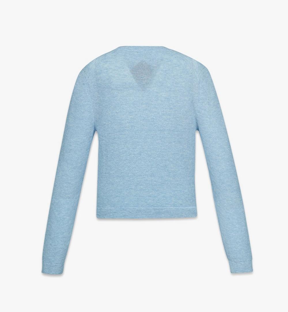 MFDFAMM02L800M-W MCM COL SUMMER KNIT CARDIGAN L, MEDIUM|DELLA ROBBIA BLUE