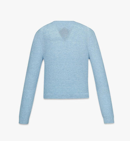 MFDFAMM02L800M-W MCM COL SUMMER KNIT CARDIGAN L, MEDIUM|DELLA ROBBIA BLUE