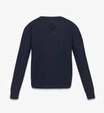 MFDFAMM01VC00M-W MCM COL SUMMER KNIT CARDIGAN V, MEDIUM|NAVY BLAZER