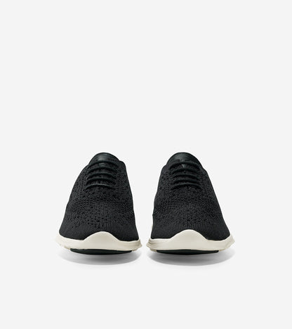 ColeHaan-ZERØGRAND Wingtip Oxford-w06723-Black Stitchlite™-Ivory