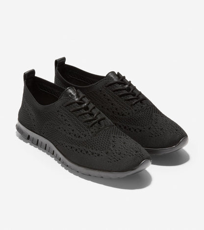 ColeHaan-ZERØGRAND Wingtip Oxford-w17828-Black Stitchlite™-Black