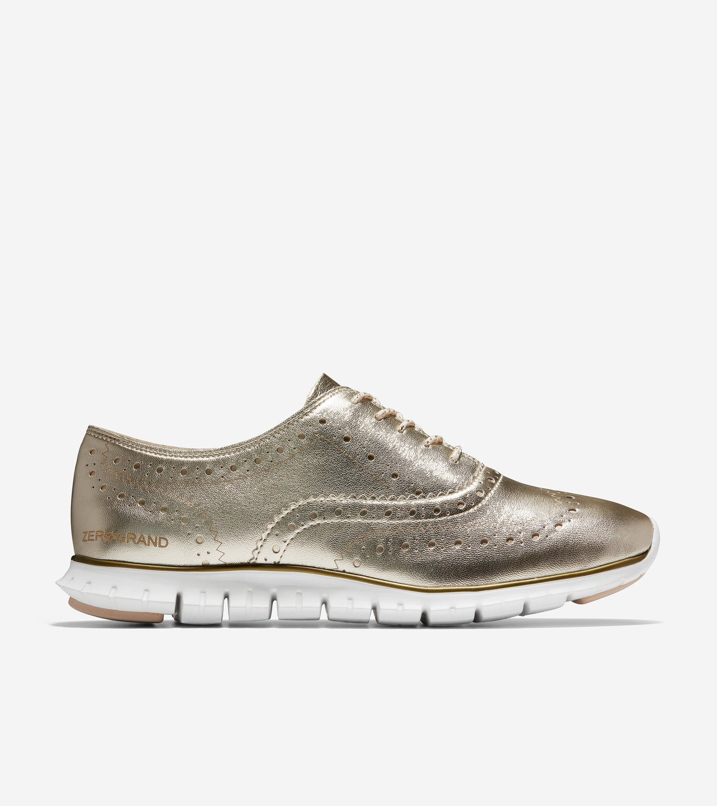 ColeHaan-ZERØGRAND Wingtip Oxford-w18279-Soft Gold Metallic