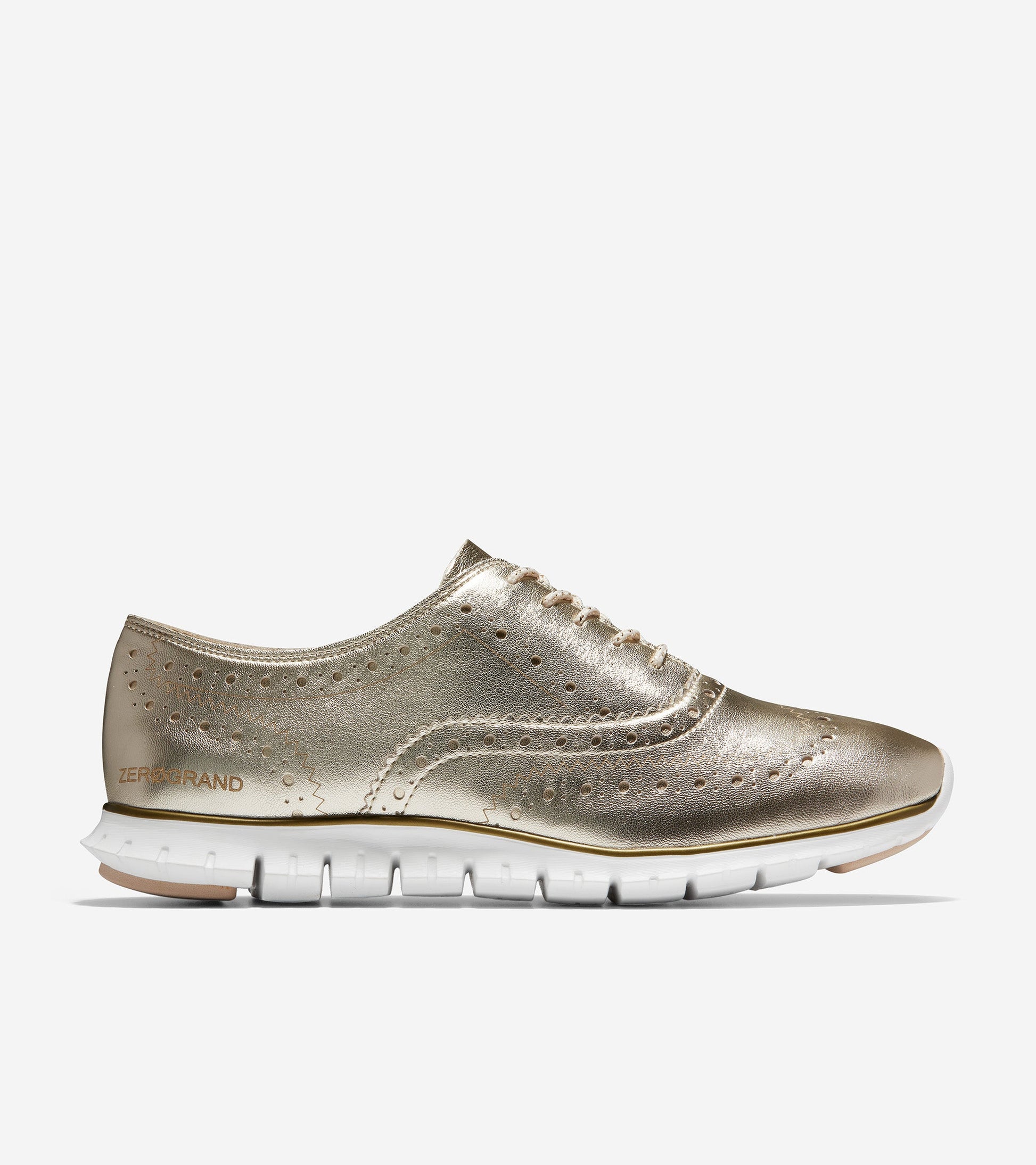 ColeHaan-ZERØGRAND Wingtip Oxford-w18279-Soft Gold Metallic