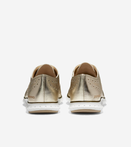 ColeHaan-ZERØGRAND Wingtip Oxford-w18279-Soft Gold Metallic