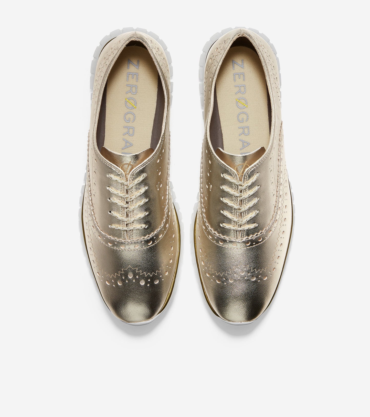 ColeHaan-ZERØGRAND Wingtip Oxford-w18279-Soft Gold Metallic