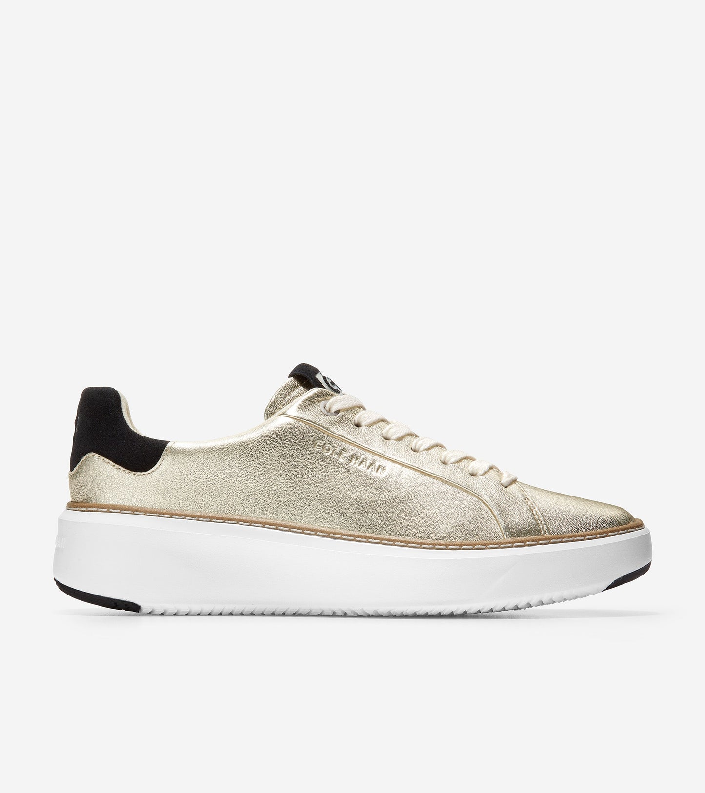 ColeHaan-GrandPrø Topspin Sneaker-w22716-Soft Gold-Black