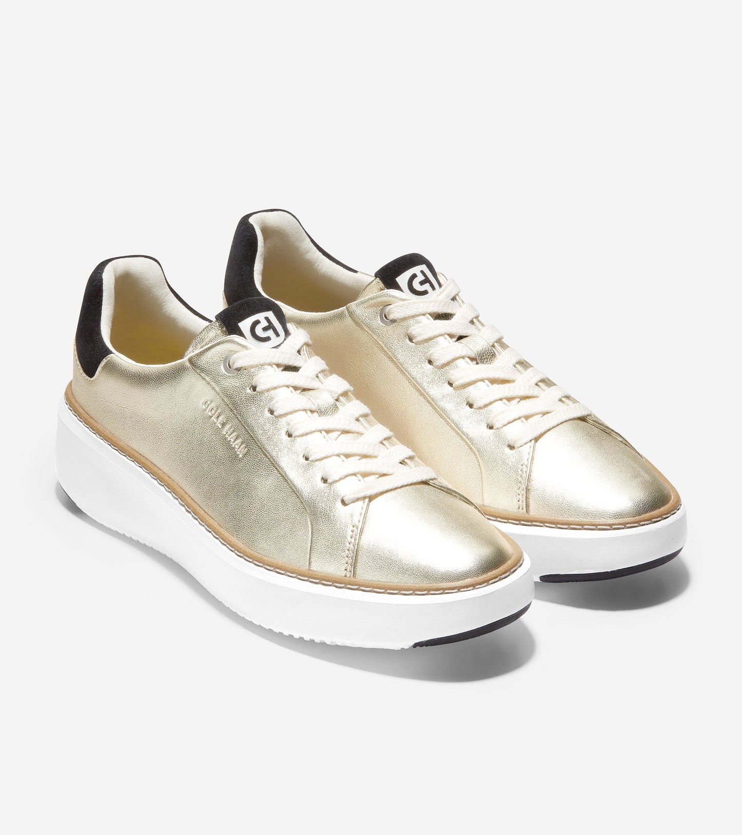 ColeHaan-GrandPrø Topspin Sneaker-w22716-Soft Gold-Black