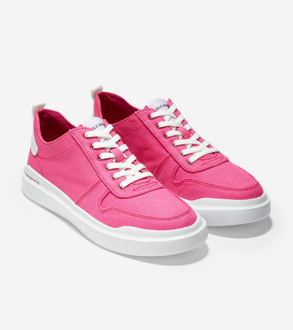 ColeHaan-GrandPrø Rally Canvas Court Sneaker-w23289-Bright Berry