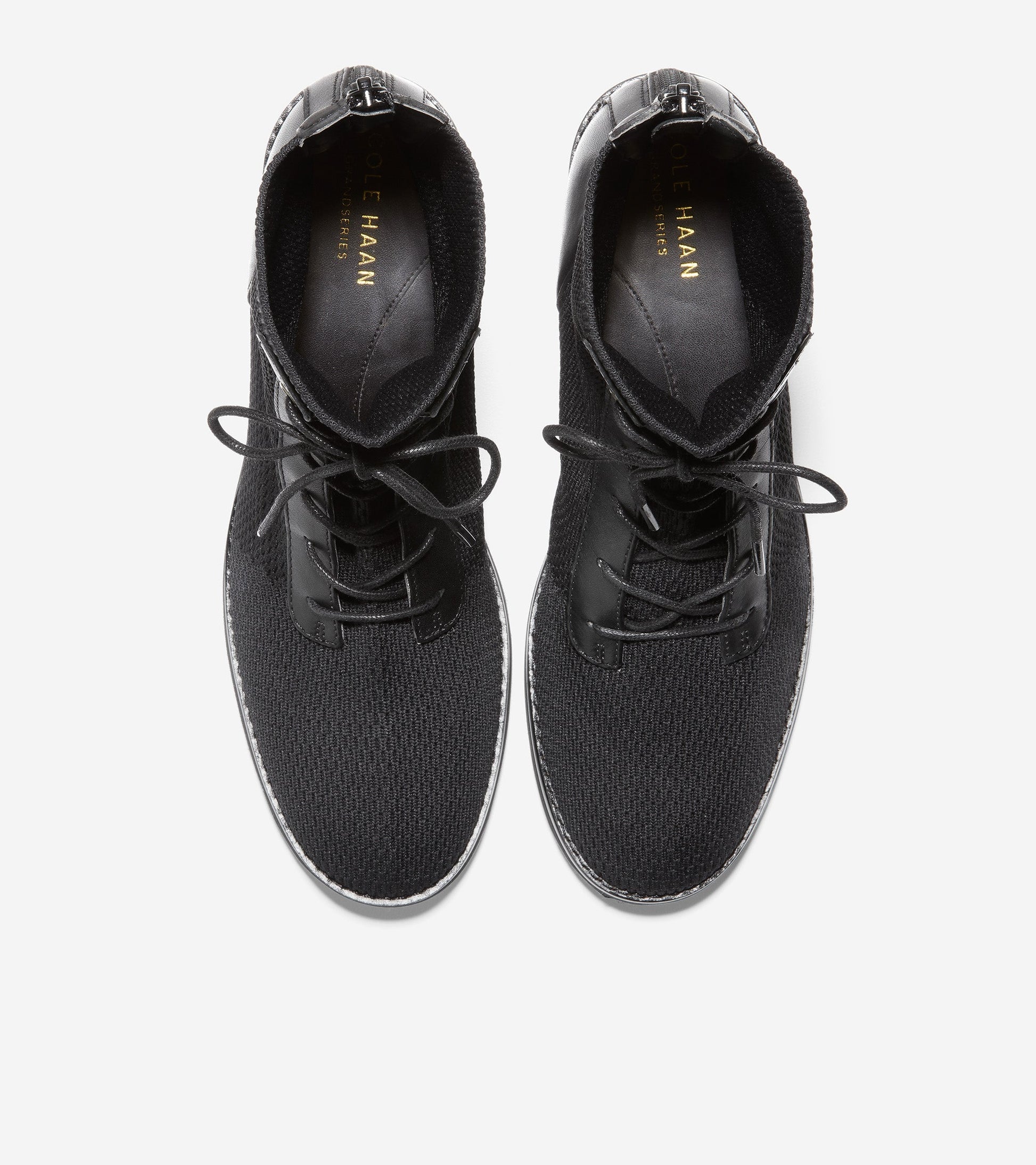 ColeHaan-Piedmont Combat Bootie-w24536-Black Stitchlite™