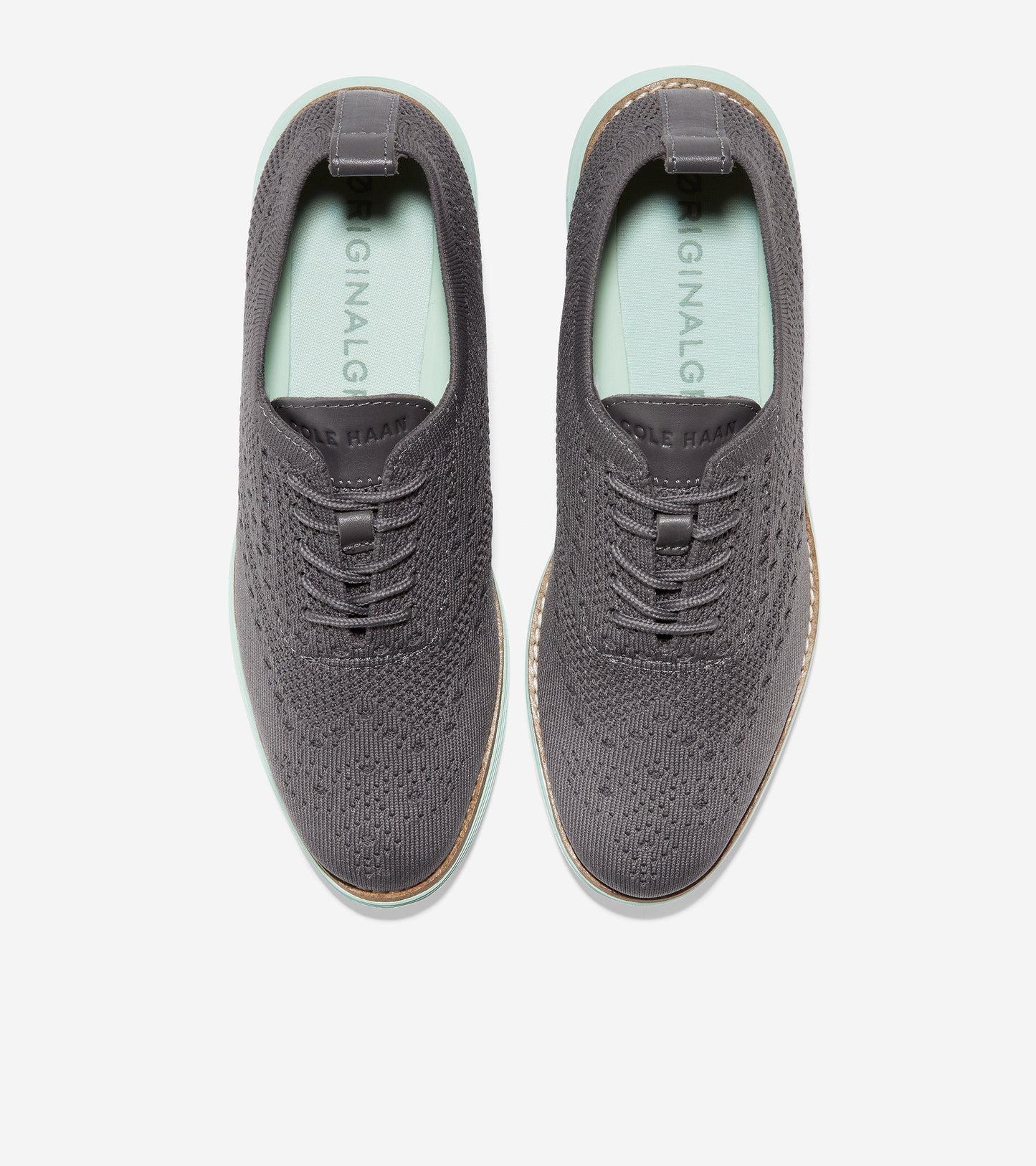 w24923-ØriginalGrand Wingtip Oxford-Ch Dk Pavement / Misty Jade
