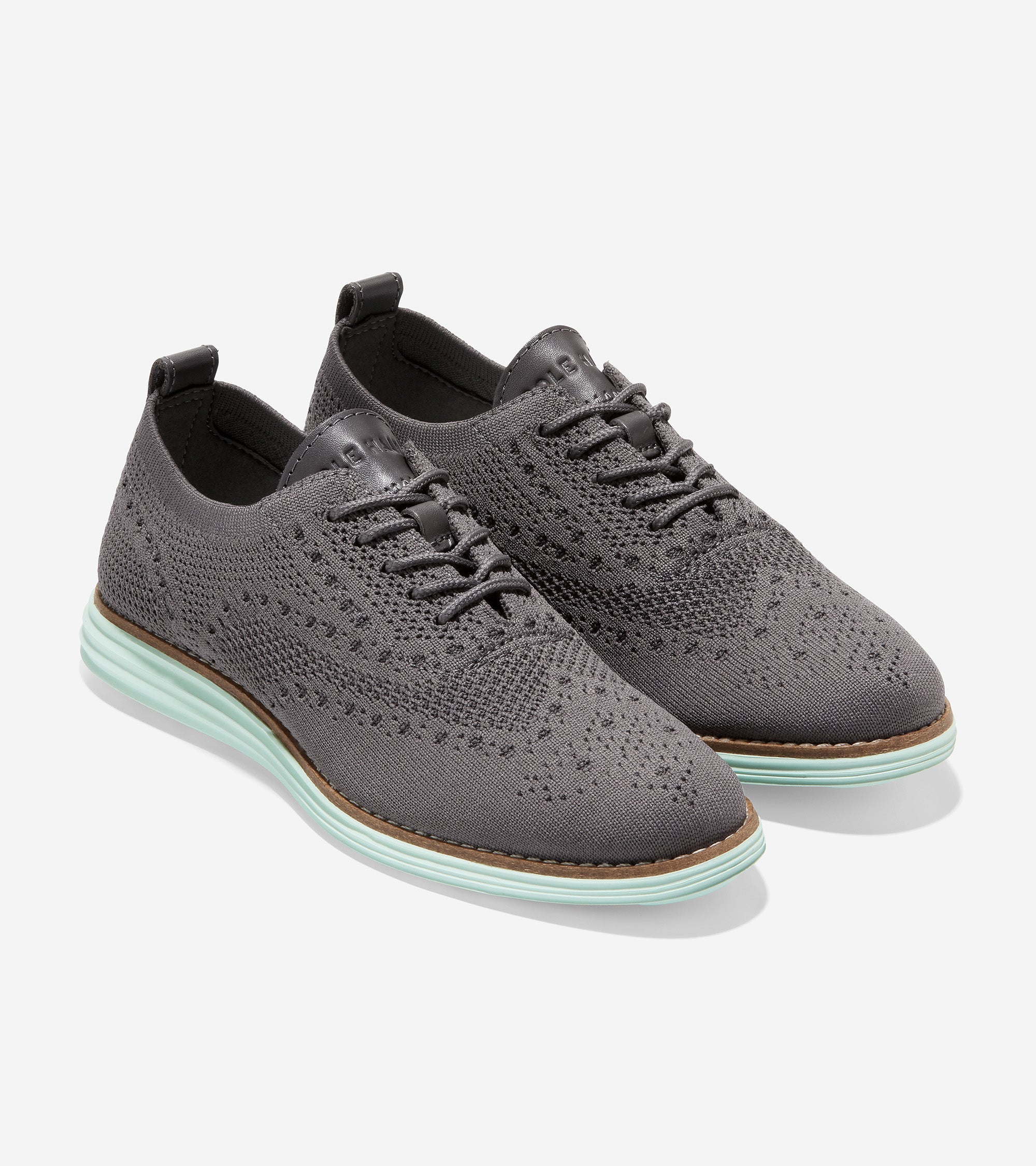 w24923-ØriginalGrand Wingtip Oxford-Ch Dk Pavement / Misty Jade